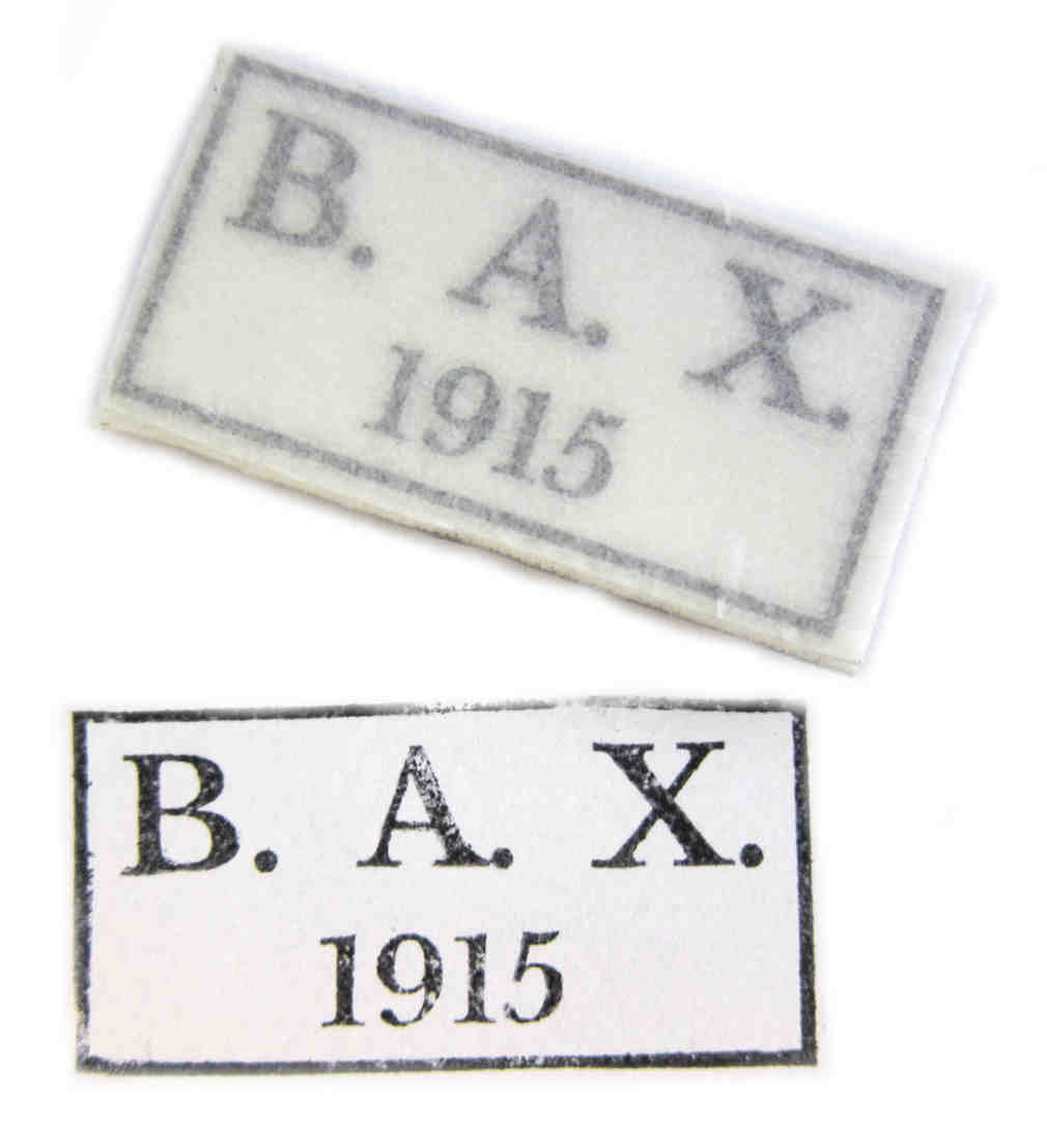 X Armee-Korps (Hannover) Corps Marking Stamp - B.A.X 1915
