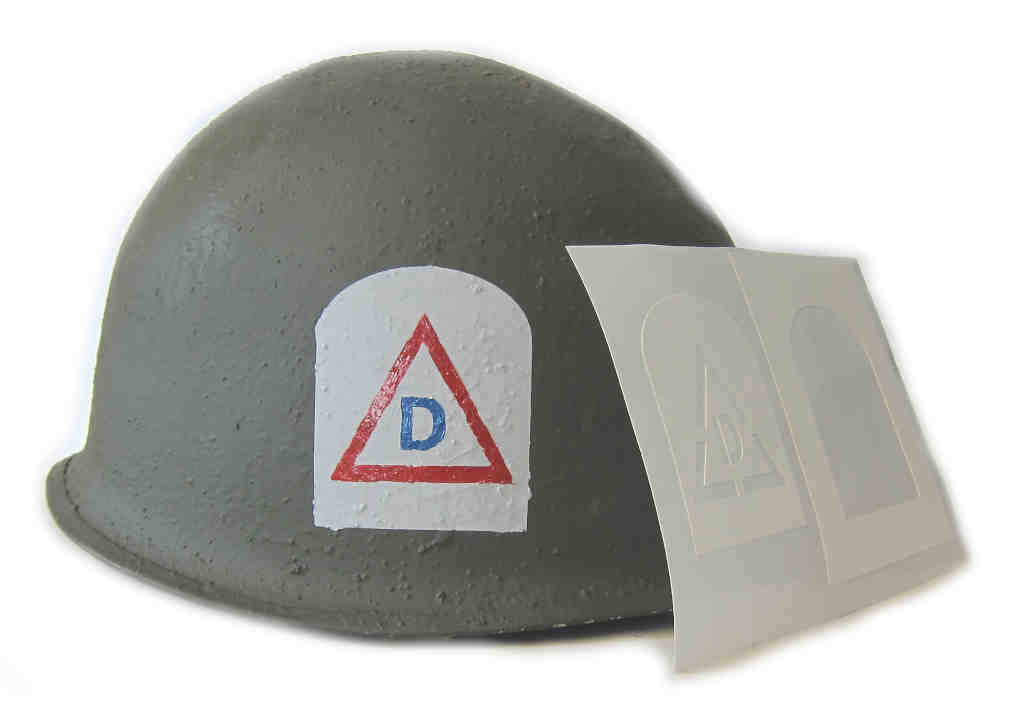 39th Infantry Division Helmet Stencil - Post WW2