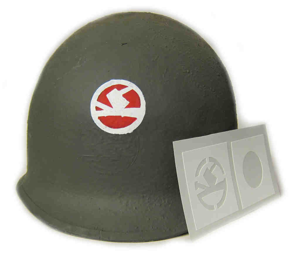 84th Infantry Division 'Railsplitters' Helmet Stencil WW2