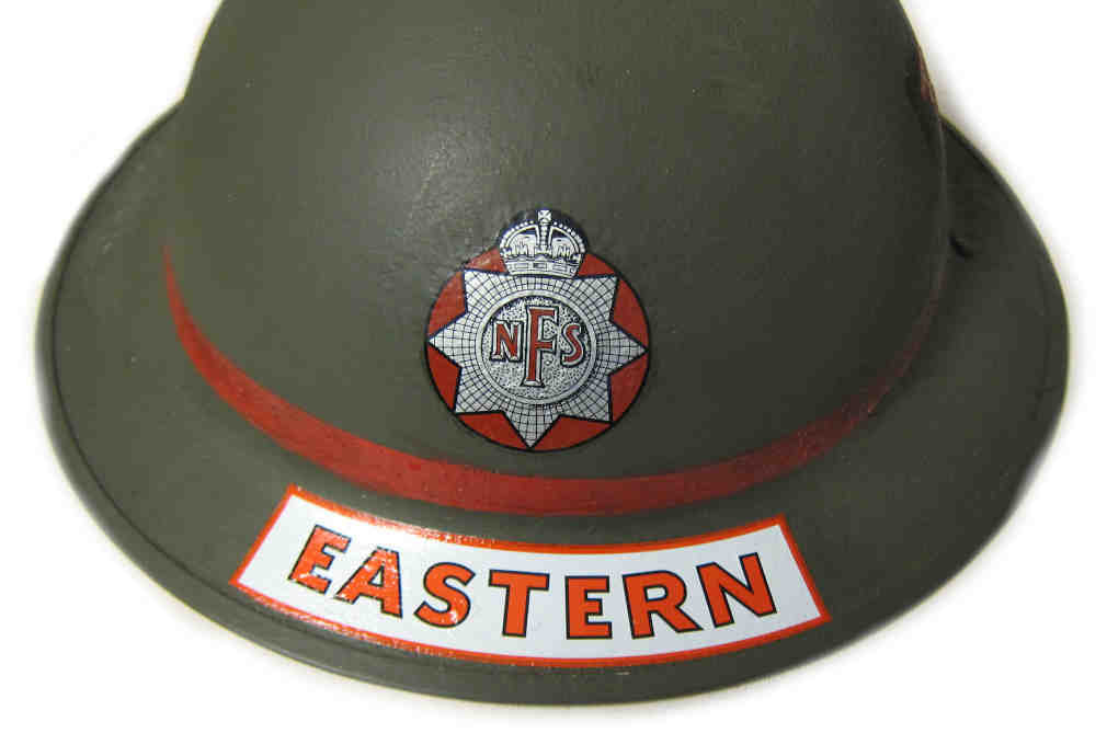 British WW2 NFS - National Fire Service Helmet Decal - Fire Force Names - 4 Eastern - Dundee