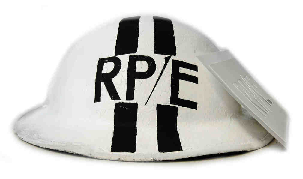 WW2 British Repair Party / Electricity Helmet Stencil