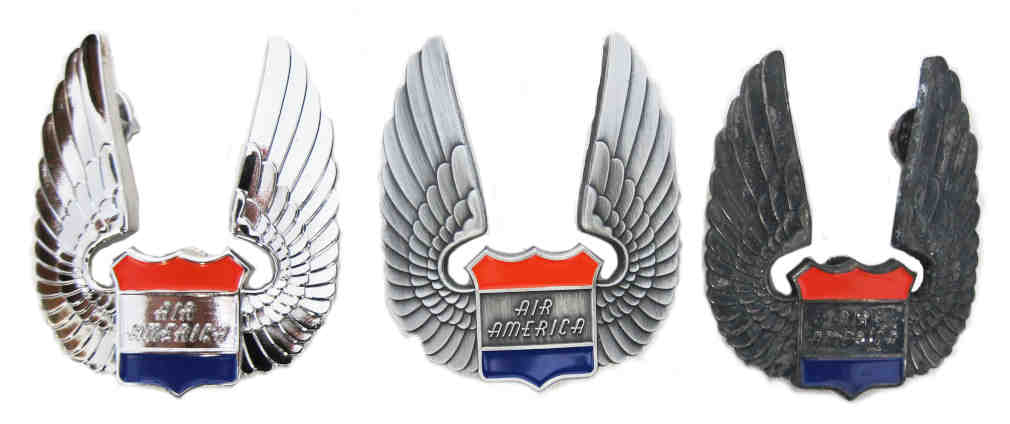 Air America Vietnam War Cap Badge - New, Antiqued & Aged