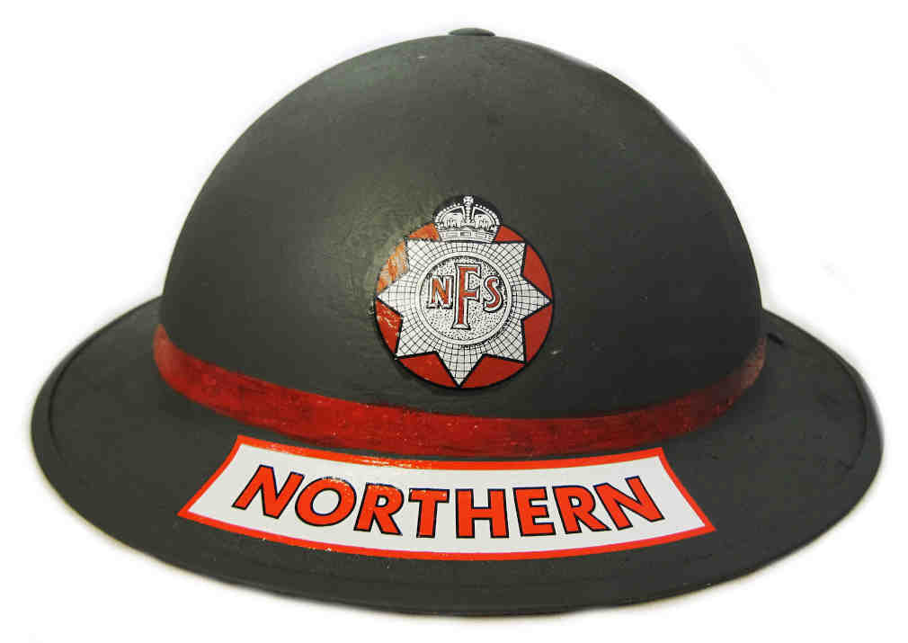 British WW2 NFS - National Fire Service Helmet Decal - Fire Force Names - Northern