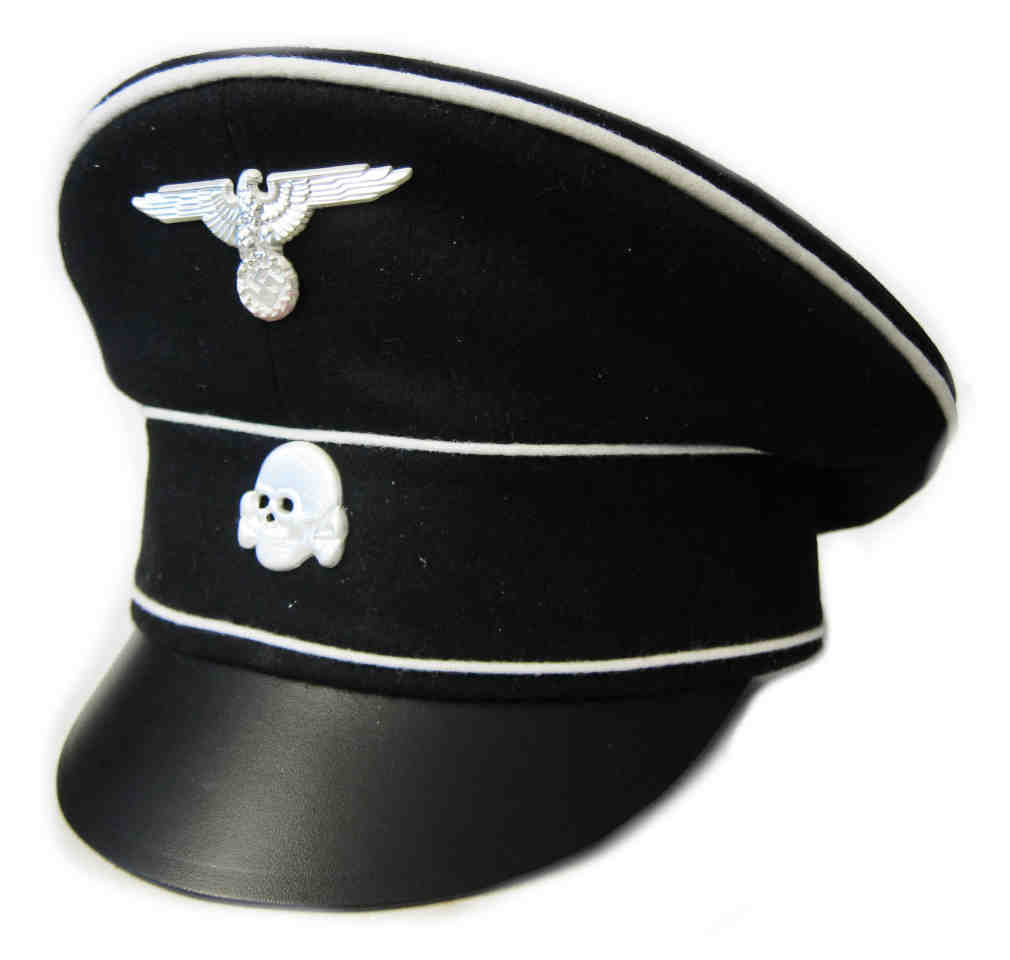Allgemeine SS (Schutzstaffel) Crusher Cap with Second Pattern Skull & Eagle - New