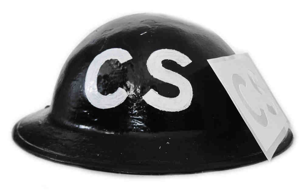 WW2 Casualty Service Helmet Stencil