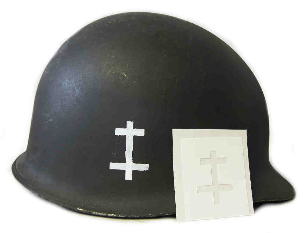 USA 325th GIR - Glider Infantry Regiment Helmet Stencil WW2 - Type #2