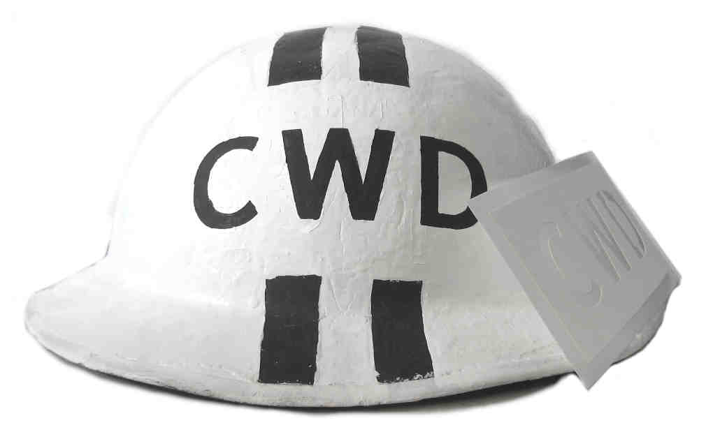 Civilian War Deaths (CWD) Helmet Stencil WW2