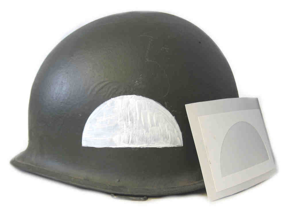 US 187th Airborne Regimental Combat Team HQ Helmet Stencil - Korean War