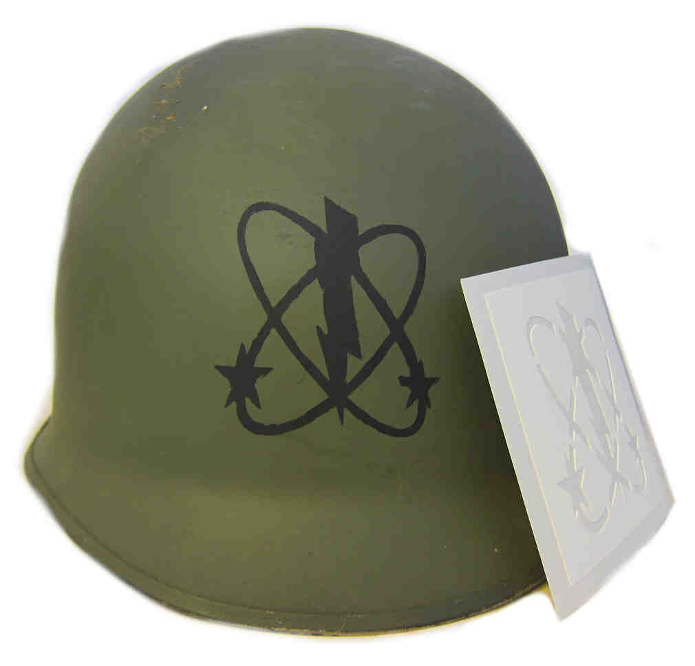 Vietnam Period USN Electronic Warfare Technician Helmet Stencil