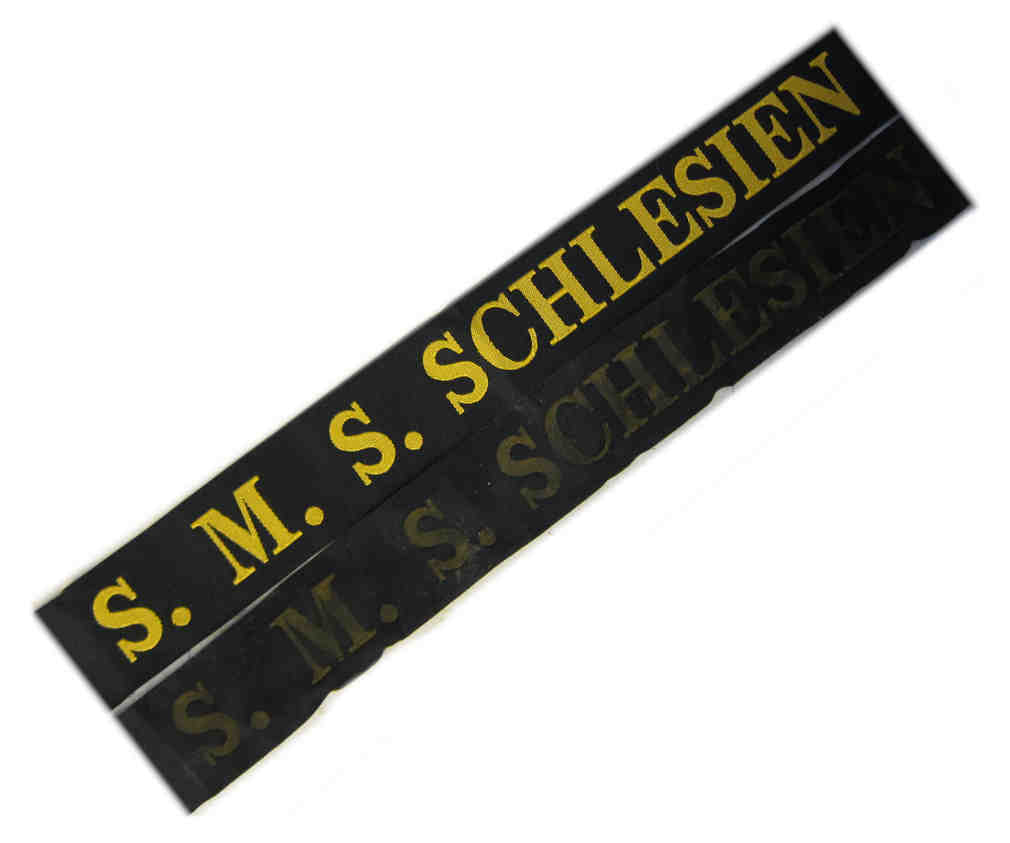 Mützenband S. M. S. Schlesien