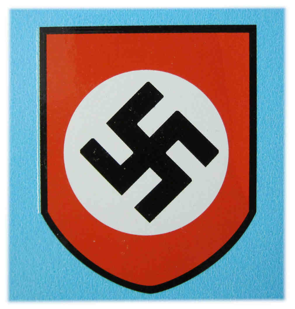 WW2 German Swastica National Socialist Helmet ET Decal