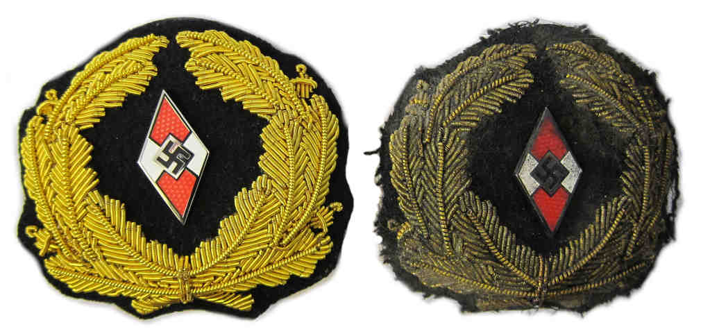 Marine Hitler Youth Leader Cap Badge