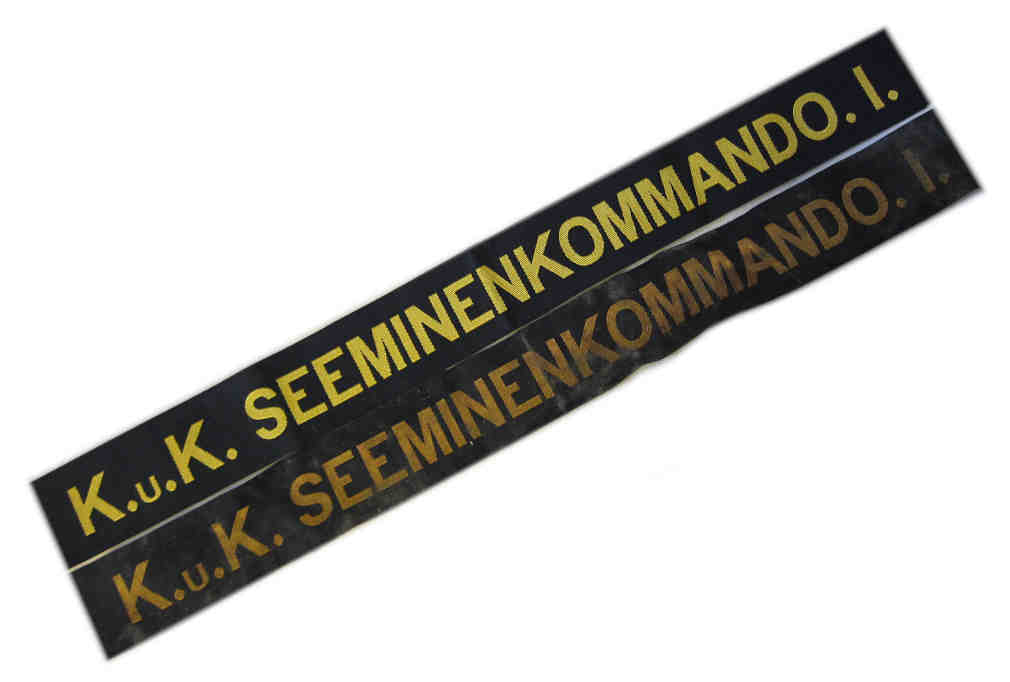 K. u. K. Seeminenkommando. I. Cap Tally - New and Aged BeVo