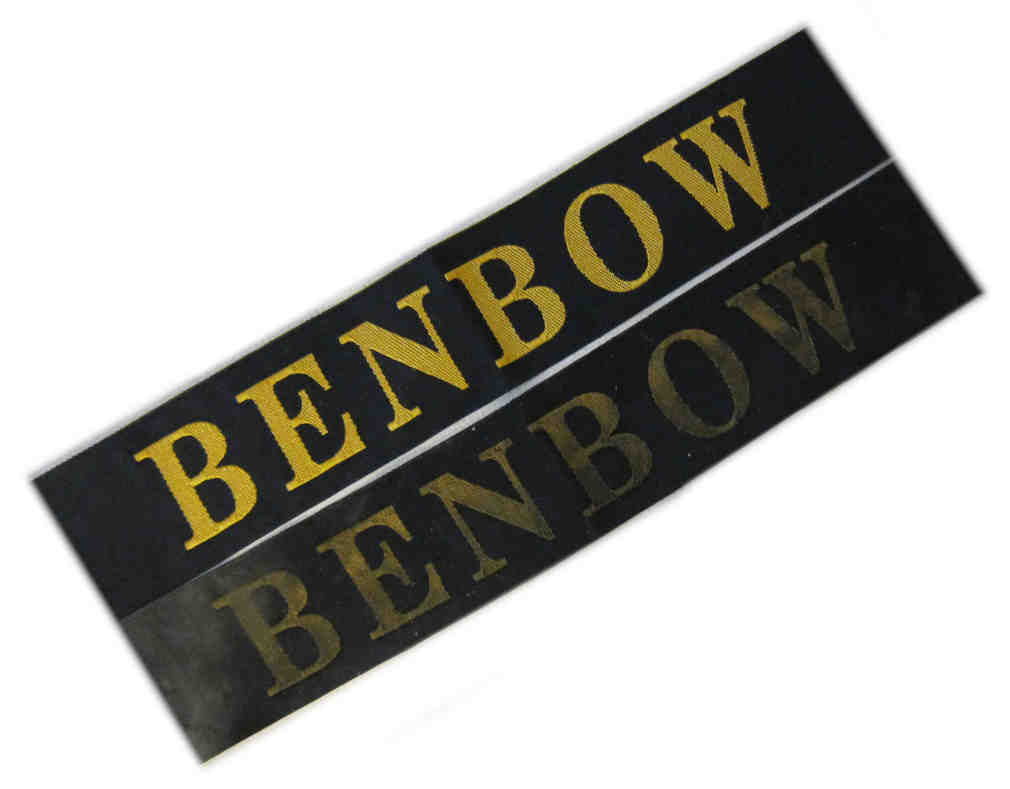 WW1 Royal Naval Division Brigades - Battalion Cap Tallies - New & Aged - Benbow