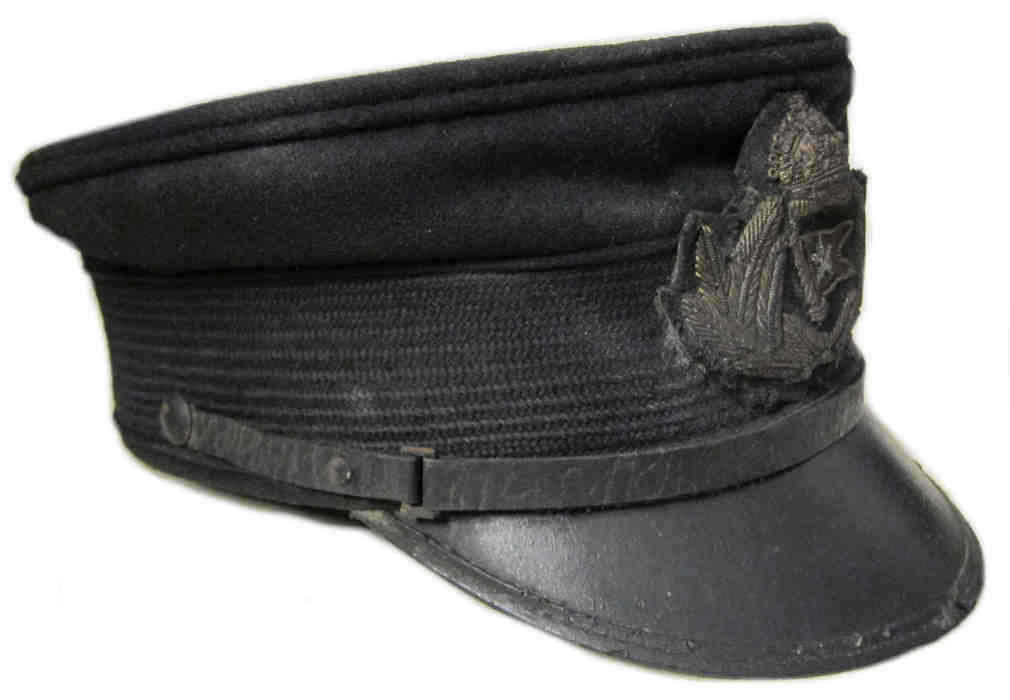 White Star Line Officers Cap. Silver & Co. - Aged
