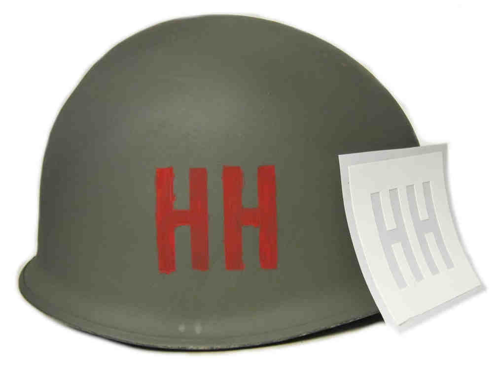 82nd Airborne 508th PIR Regimental 1st Battalion Helmet Stencil