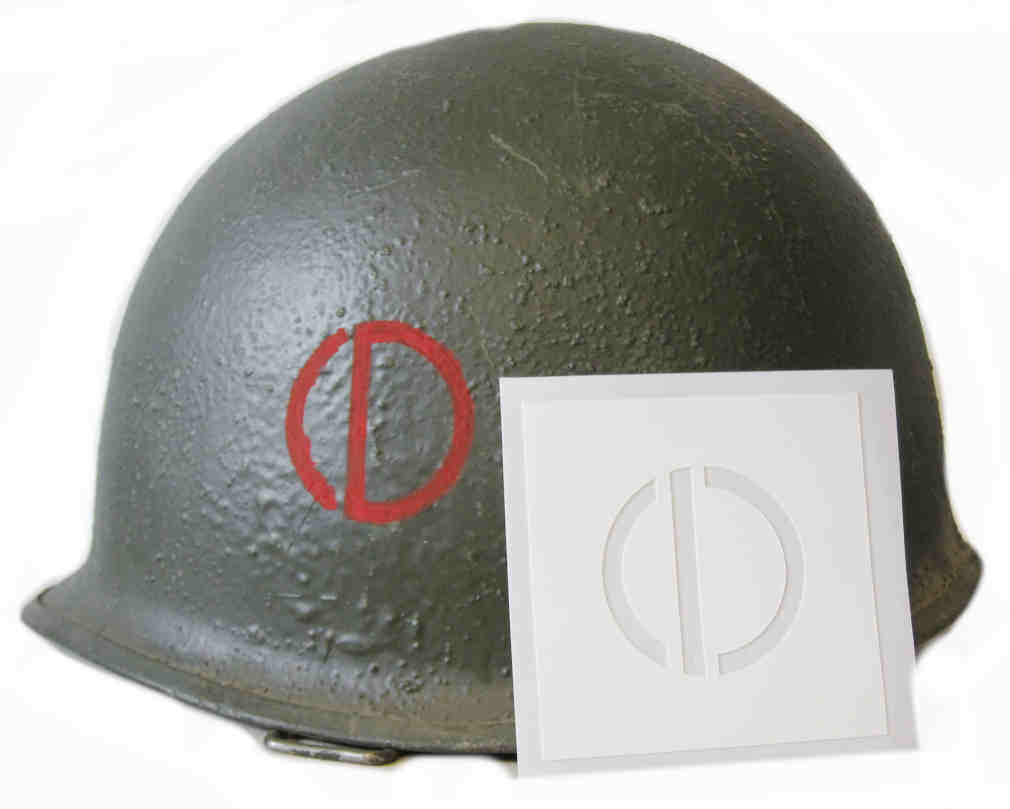 85th Infantry Division 'Custer Division' Helmet Stencil WW2