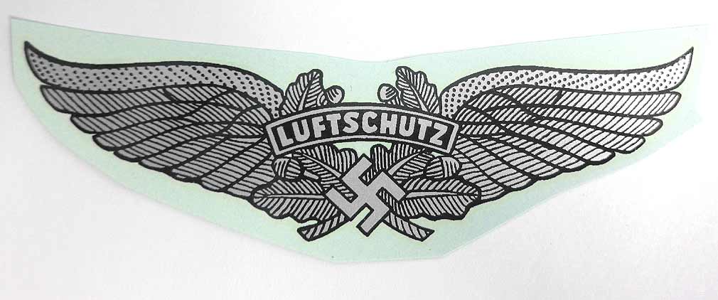 WWII German Luftschutz Decal Methner & Bürger
