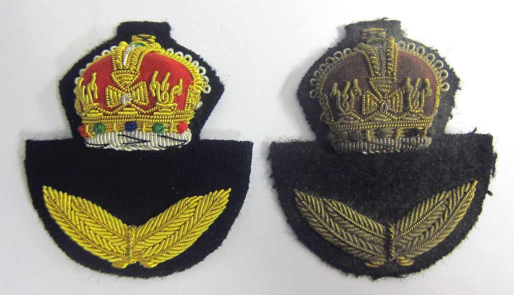 WWII British RAF Officers Cap Badge