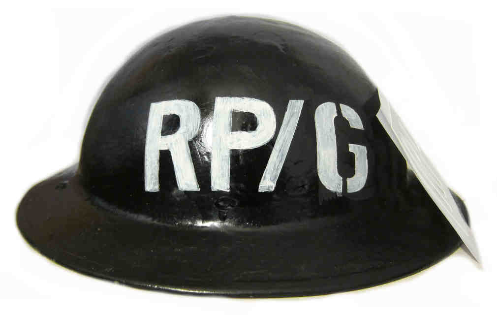 Repair Party Gas Helmet Stencil Civil Defence WW2 British