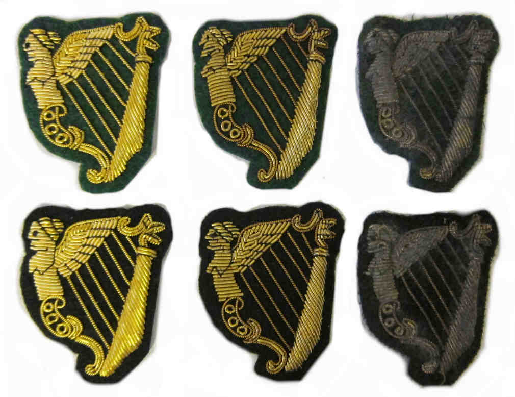 US Civil War Irish Brigade Harp Cap Badge