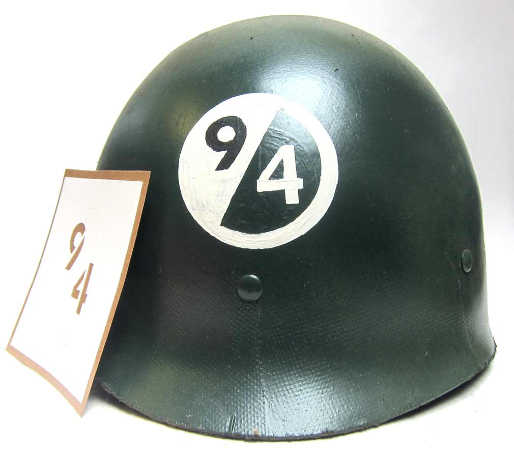 WW2 94th Infantry Division Helmet Stencil 