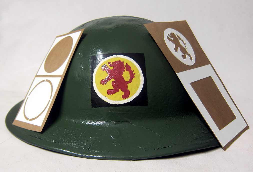15th (Scottish) Infantry Division Helmet Stencil