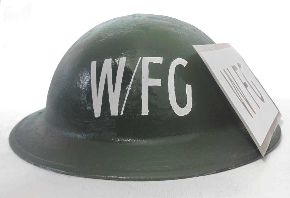 British WWII Warden / Fire Guard Helmet Stencil 