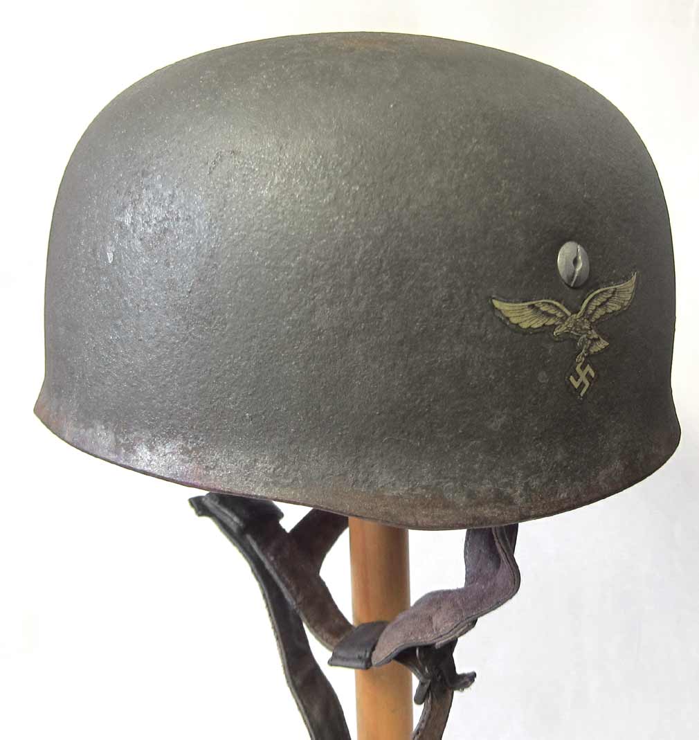 German Paratrooper Helmet M38 Mid War Helmet Textured Grey/Green 