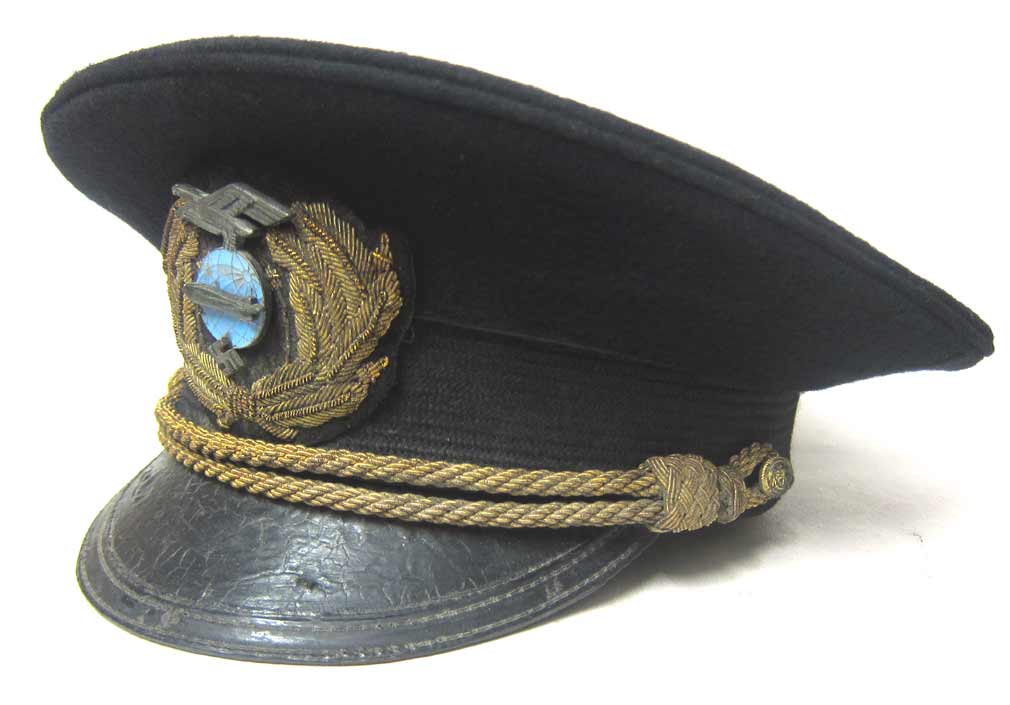 German Zeppelin Officers Cap as worn by Albert Sammt 