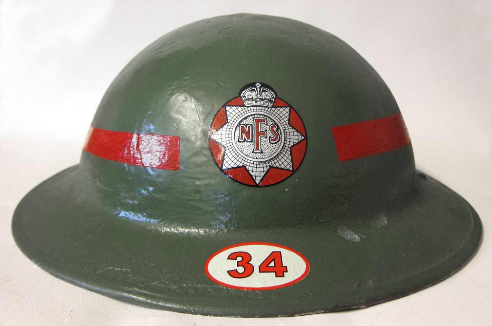 British WWII NFS - National Fire Service Helmet Decal