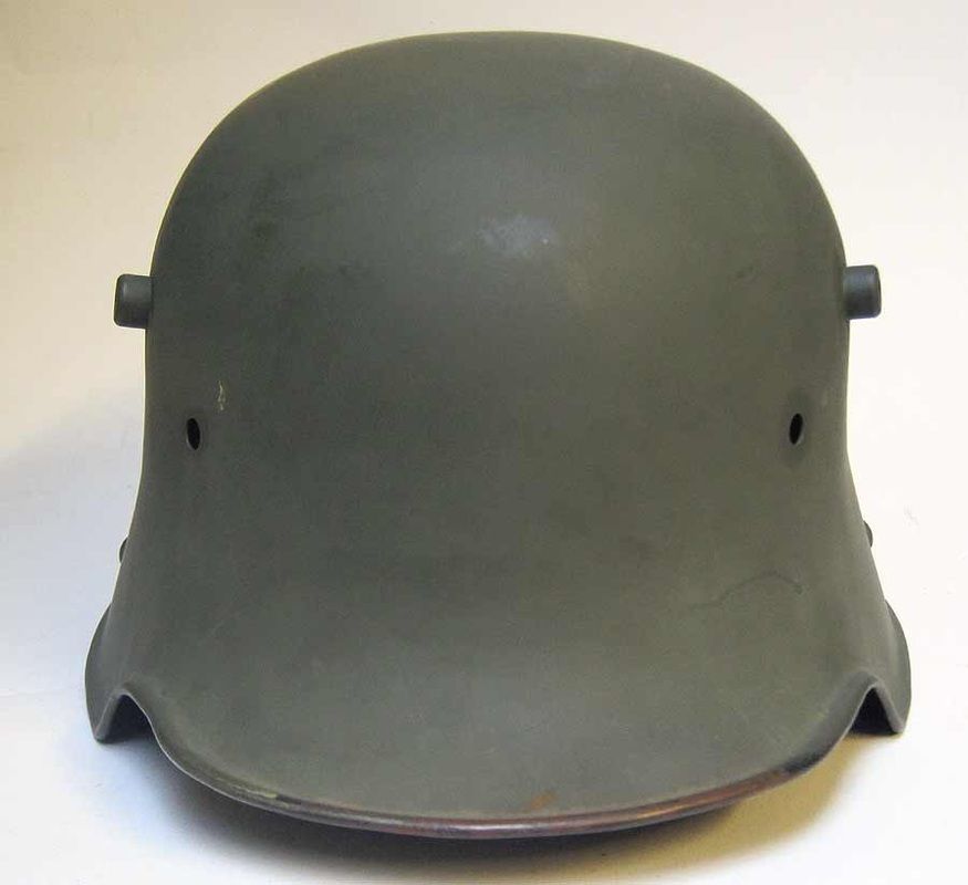 german helmet before restoration