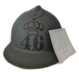 WWI Italian Crown - Helmet Stencil - Type 2.
