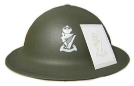 WW1 Royal Ulster Rifles Helmet Stencil - Harp
