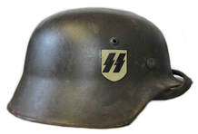German M35 Sepp Dietrich Helmet with Fat Runes