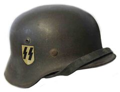 Waffen SS Double Decal M35 Helmet