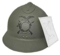 WW1 Italian Alpine Troops Helmet Stencil (Alpini Stampino Sagoma)