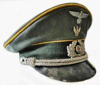 WW2 German Army Cavalry Officers Visor Cap 