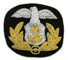 United States Merchant Marine Officers Cap Badge WW2