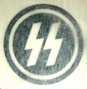 Allgemeine SS circular Cap Sweat Protector Stamp