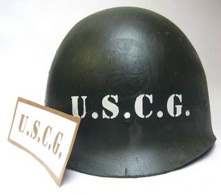 USCG Helmet Stencil WW2 American - Version #2