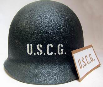 USCG Helmet Stencil WW2 American - Version #1