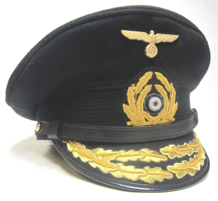 German Admirals Peaked Cap Blue Top
