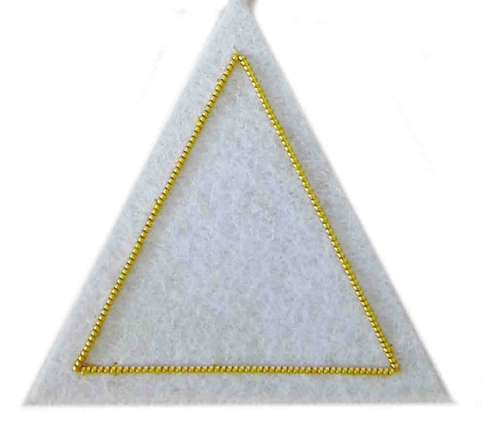US Civil War Corps Cap Badge - 4th Corps - Triangle