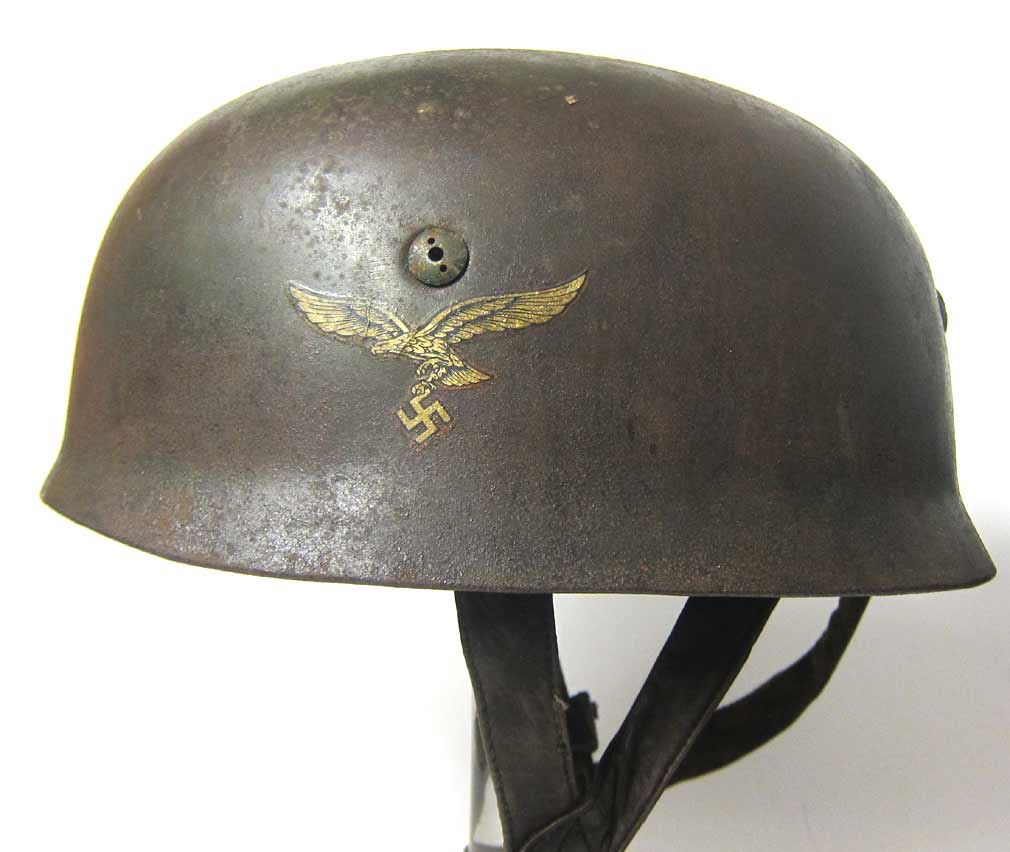 German Paratrooper Helmet M38 Early War Helmet ET71 World Best - Aged